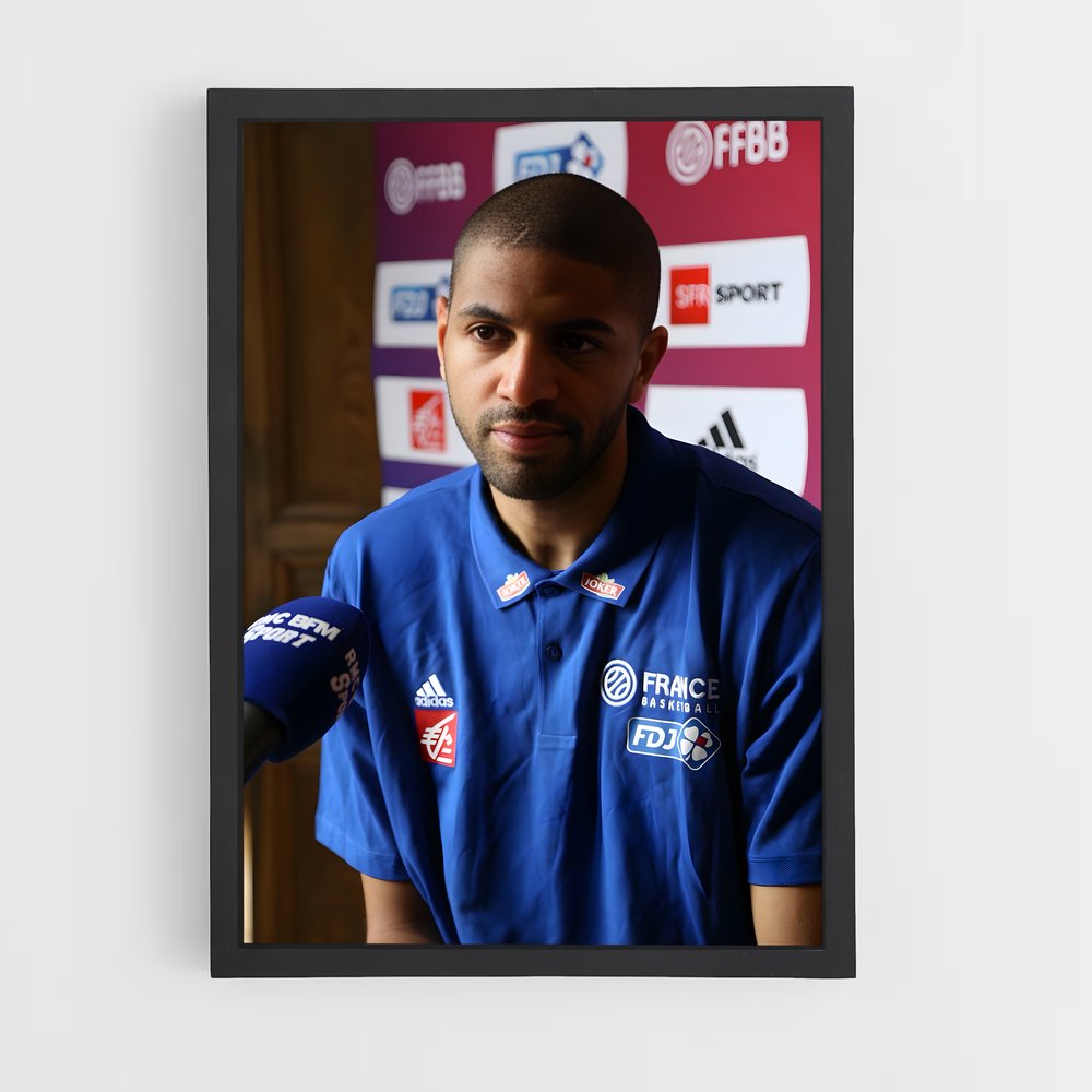 Poster Le Charisme de Batum – affiche Basketball (vue 2)